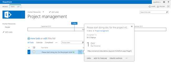 Click on ADD TO TIMELINE